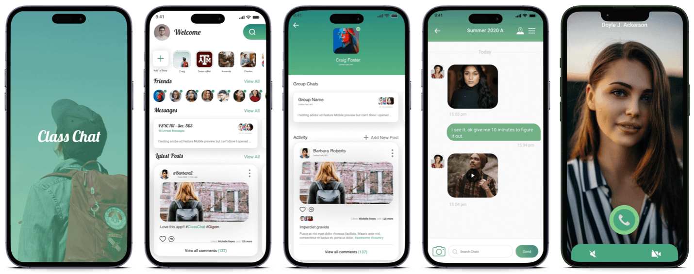 Class Chat — Real-time video platform · Houston, TX